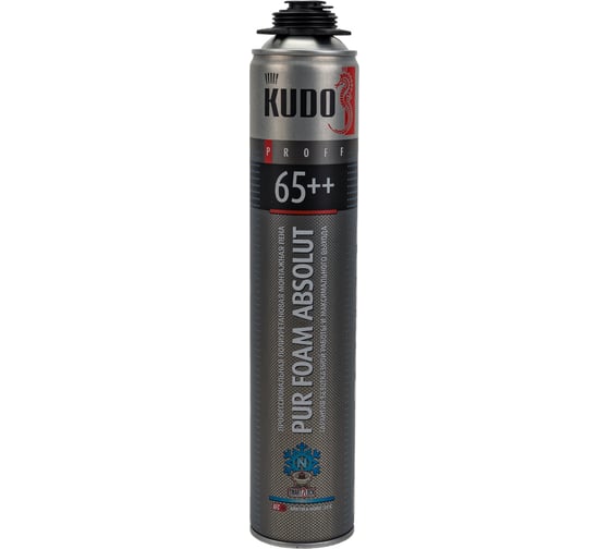 Полиуретановая монтажная пена KUDO PROFF 65++ ARKTIKA NORD KUPP10WN65++
