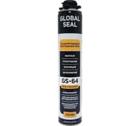 Монтажная пена профессиональная GlobalSeal GS-64, всесезонная, 750 мл, 3642018