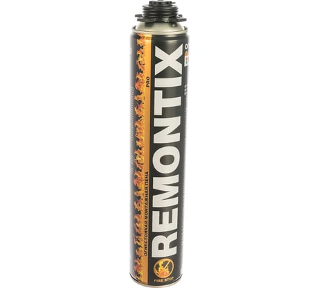 Огнестойкая пистолетная монтажная пена REMONTIX PRO 750 мл RMBFir45