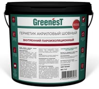 Герметик для внутреннего пароизоляционного слоя монтажного шва Greenest ведро 281009010