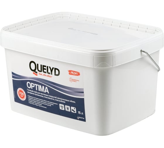 Готовый клей для стеклообоев QUELYD OPTIMA 15 л 7476 30860511