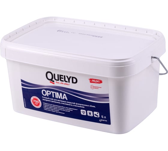 Готовый клей для стеклообоев Quelyd OPTIMA 5 л 30860282