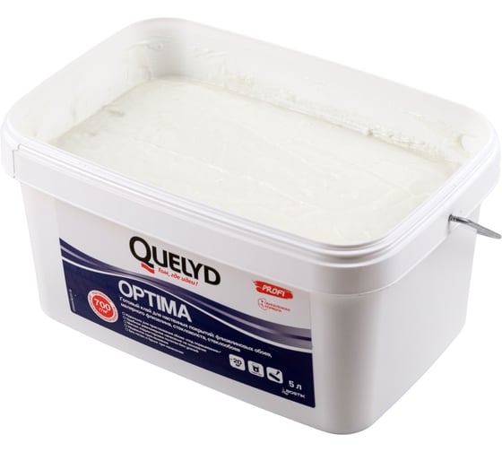 Готовый клей для стеклообоев Quelyd OPTIMA 5 л 30860282