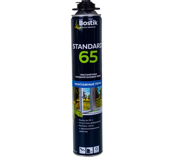 Монтажная пена Bostik Standard 65, 750 мл