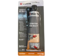 Силиконовый герметик WURTH 250 серый 85Г 0890324085053 12