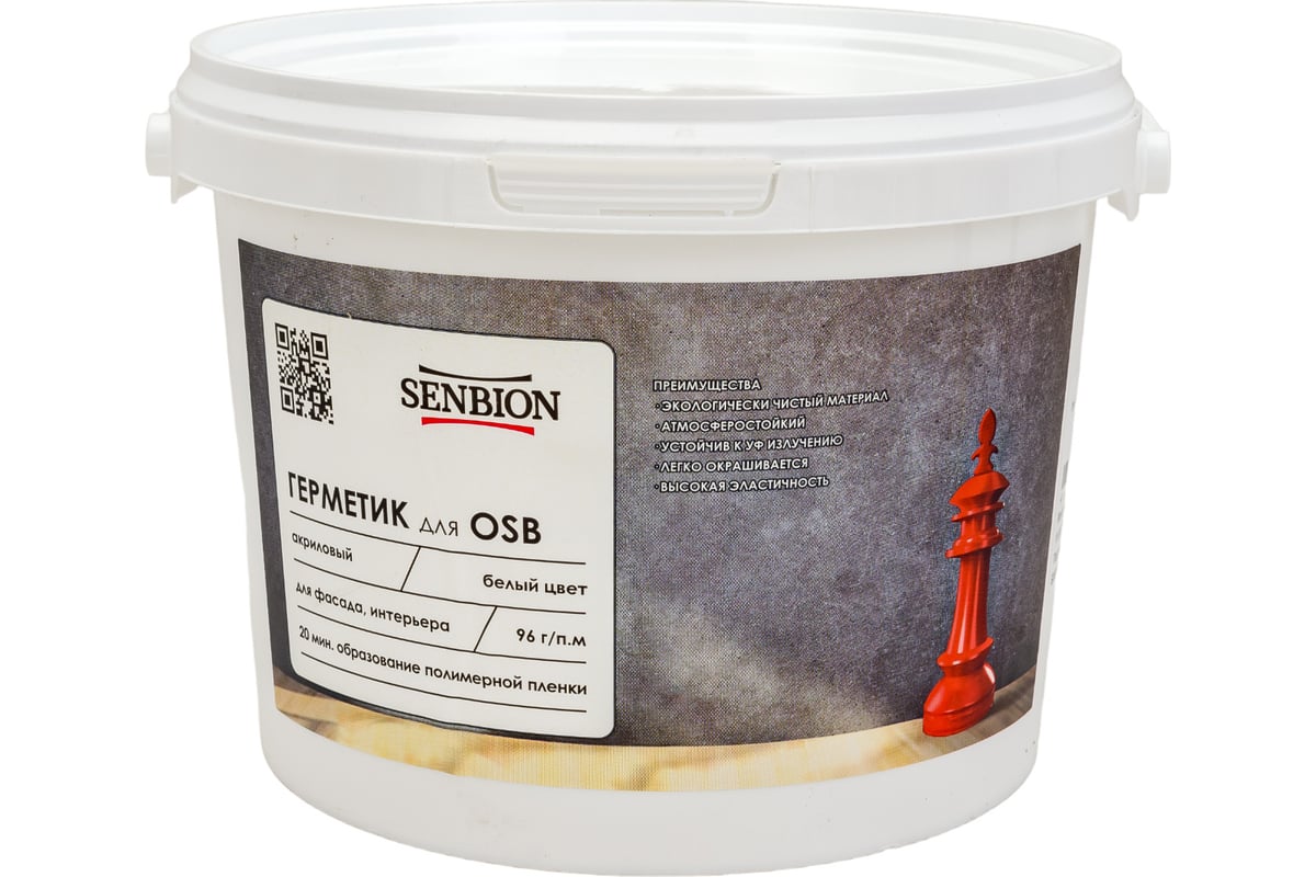 Акриловый герметик для osb senbion s-герм-15588/2,5