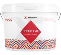 Полиуретановый герметик ECOROOM 2K PU-20 16 кг, белый E-PUгерм-7500/16