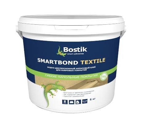 Клей для ковролина Bostik SMARTBOND TEXTILE 6 кг 50024471