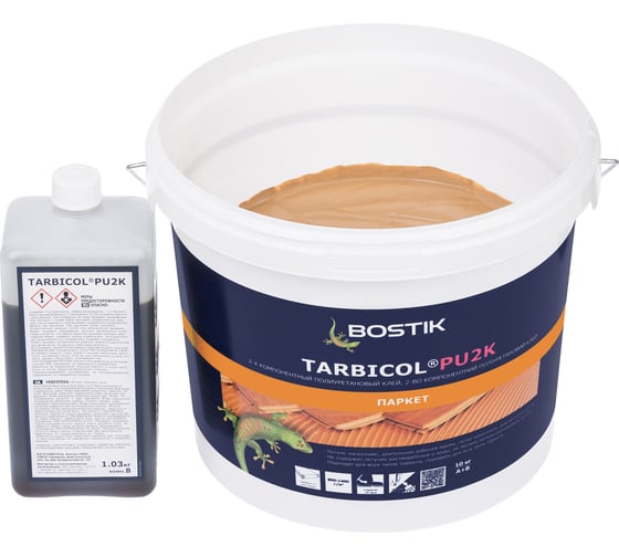 Двухкомпонентный полиуретановый клей для паркета Bostik TARBICOL PU 2K 10 кг 30615386