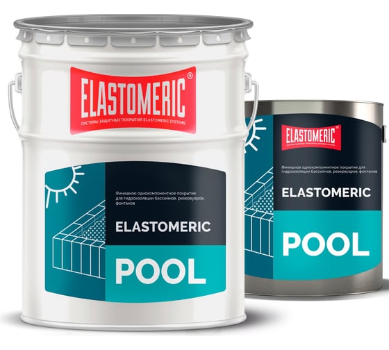 Мастика для бассейна Elastomeric Systems 3 кг, белая elastomeric pool ET-6006021