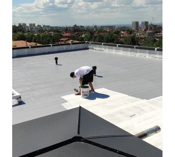 Мастика для кровли Elastomeric Systems 20 кг, базовый слой серый elastomeric-110 1100005