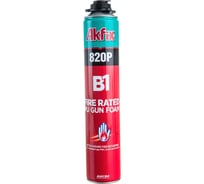 Огнестойкая профессиональная монтажная пена Akfix 820P B1, 1000 гр. FA025
