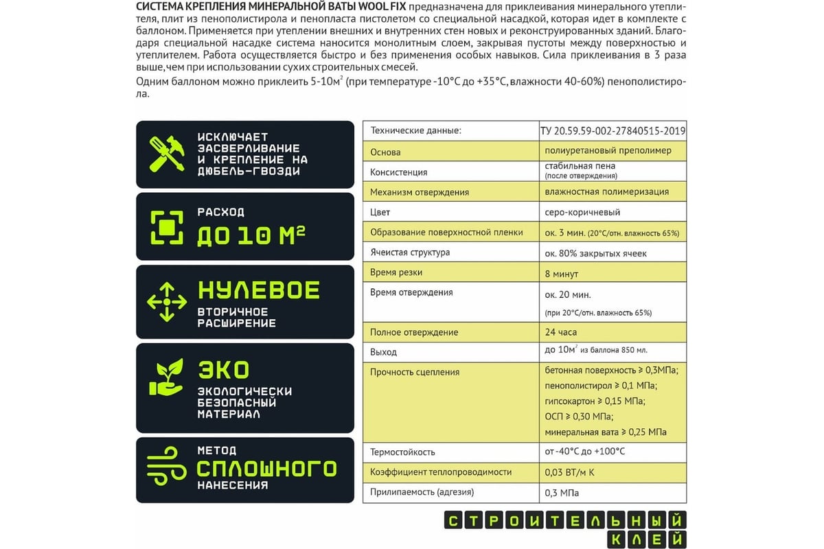 Пенополистирол в баллонах расход