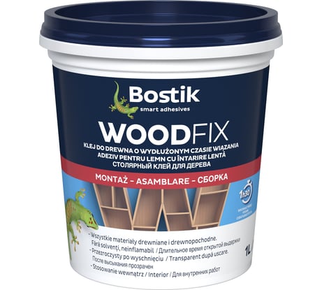 Столярный клей для дерева Bostik WOOD FIX 1 л 30611881