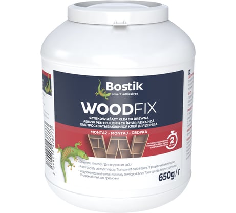 Быстросхватывающийся клей для дерева Bostik WOOD FIX 650 г 30612000