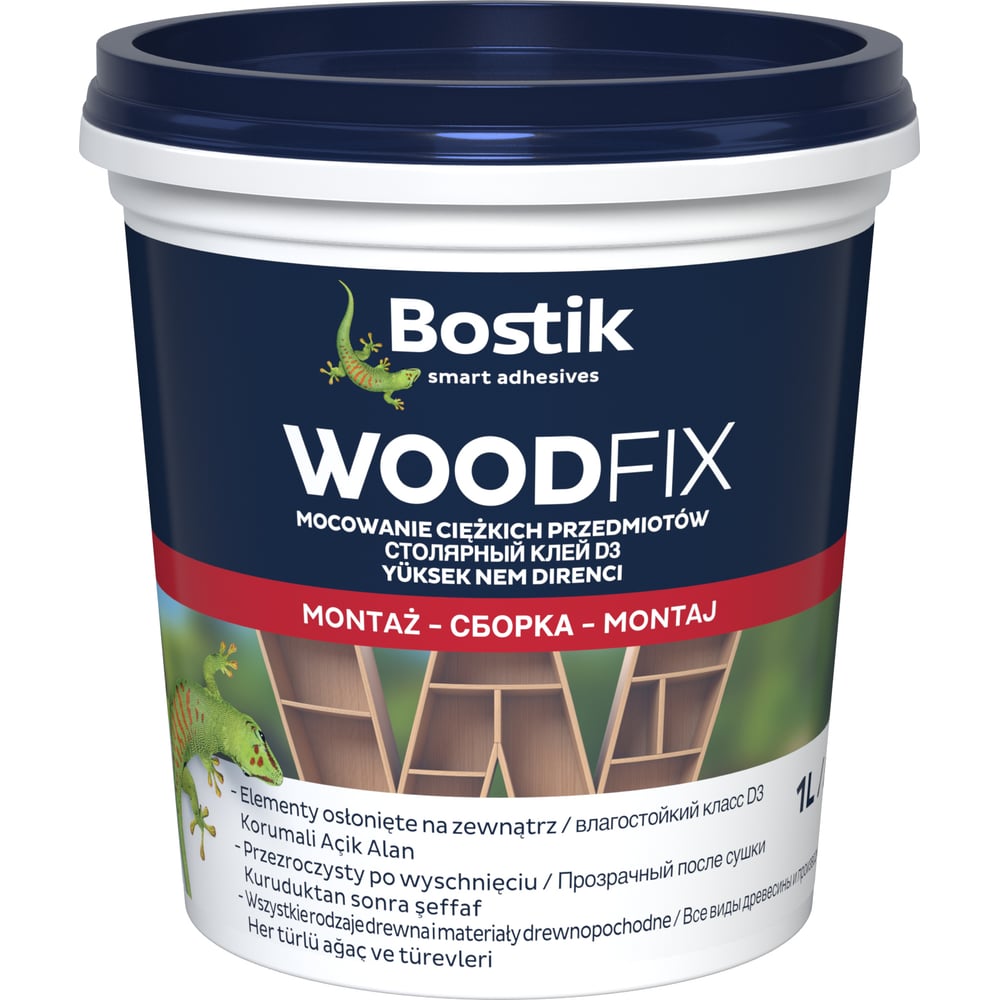 Столярный клей Bostik WOOD FIX D3 1 л 30612774 - выгодная цена, отзывы ...