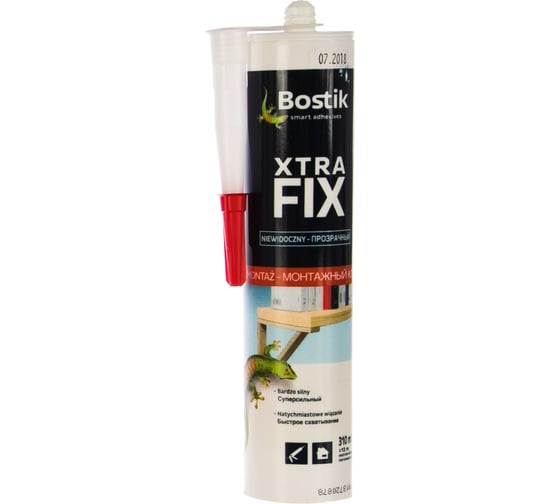 Монтажный клей Bostik XTRA FIX прозрачный 310 мл 30611795