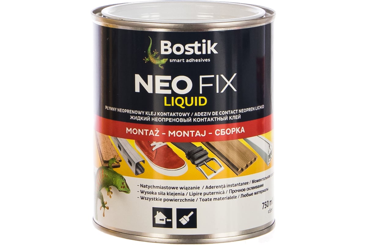 Жидкий неопреновый контактный клей Bostik NEO FIX 750 мл 30611646 ...