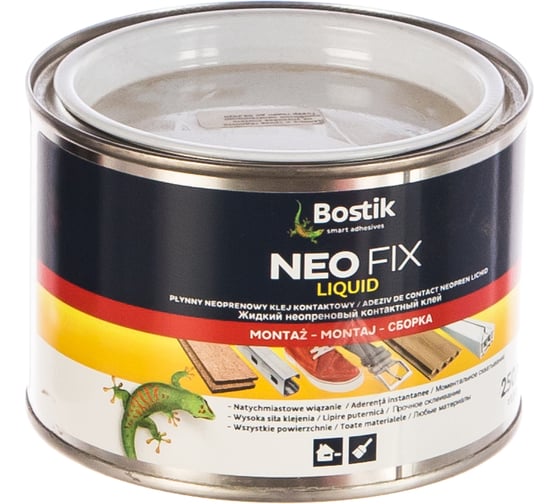 Жидкий неопреновый контактный клей Bostik NEO FIX 250 мл 30611660