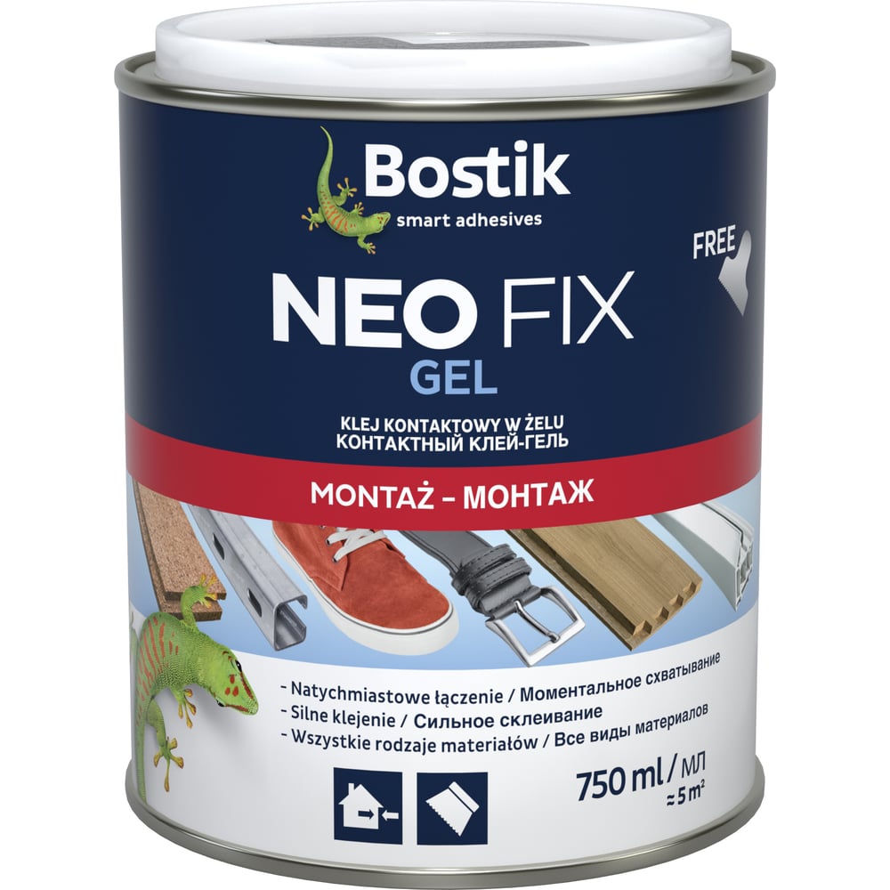 Контактный клей гель Bostik NEO FIX GEL 750 мл 30611867 - выгодная цена ...