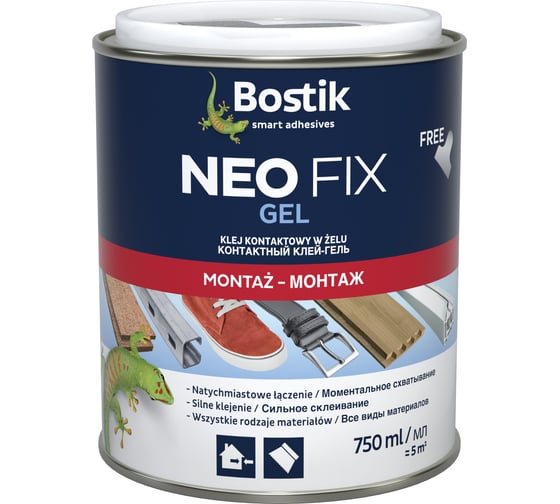 Контактный клей гель Bostik NEO FIX GEL 750 мл 30611867