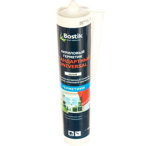 Акриловый стандартный герметик Bostik Universal 300 мл белый 12012274