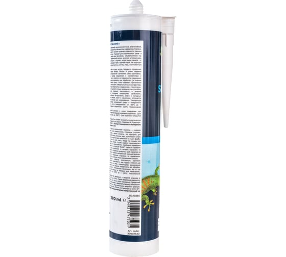 Санитарный силиконовый герметик Bostik Sanitary Silicone A белый 0,280 л 30607540