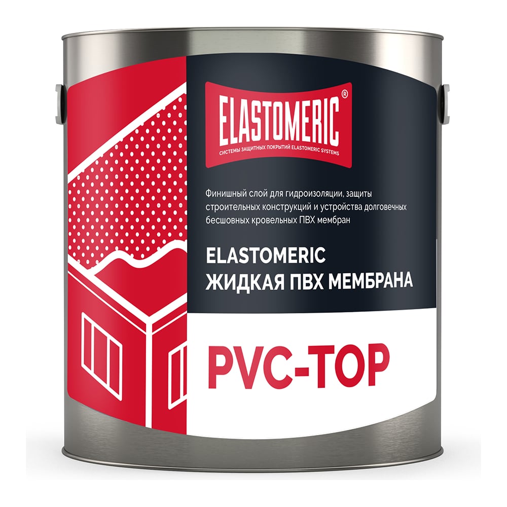 Жидкая пвх-мембрана Elastomeric pvc-top Systems финиш 3 кг, белая ...