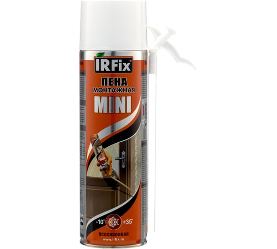 Пена монтажная бытовая всесезонная IRFIX Mini 500мл 10004