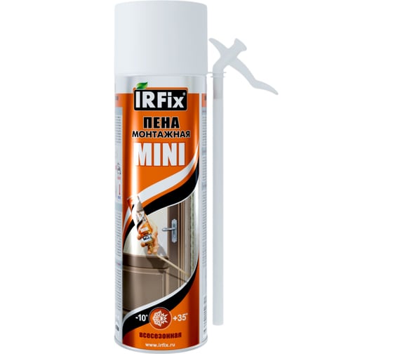Пена монтажная бытовая всесезонная IRFIX Mini 500мл 10004