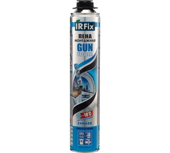 Профессиональная монтажная пена IRFIX GUN зима 750 мл 10012 1