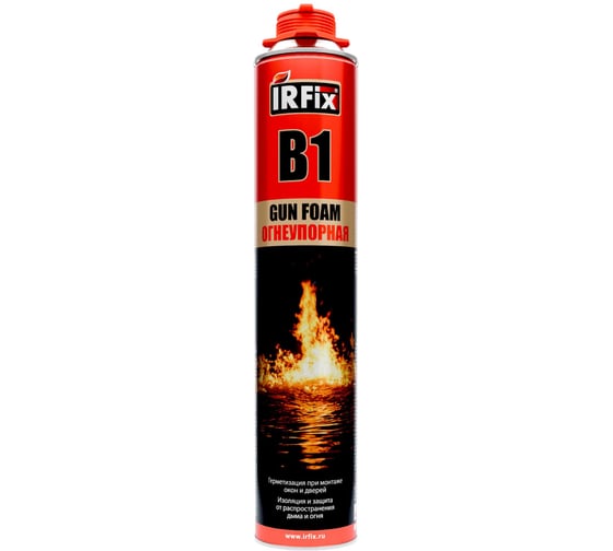 Огнеупорная профессиональная монтажная пена IRFIX В1 800мл 10005 1
