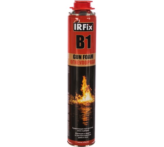 Огнеупорная профессиональная монтажная пена IRFIX В1 750 мл 10005 .
