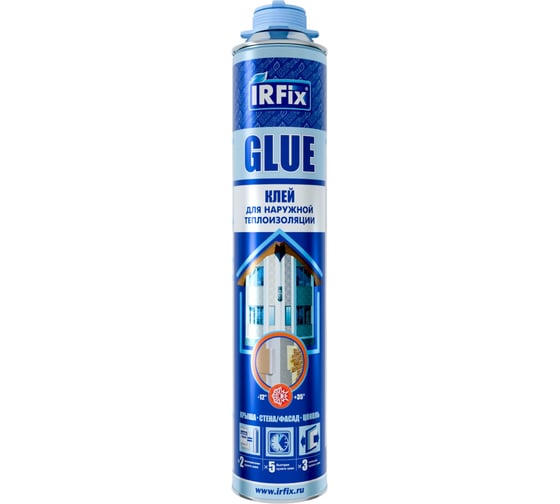 Клей-пена IRFIX Glue для пенополистирола профессиональный всесезонный 800мл 10016