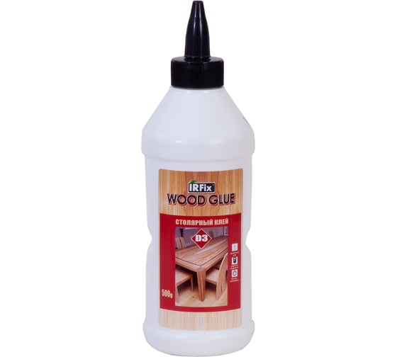 Столярный клей IRFIX WOOD GLUE D3 молочный 500 гр 20075