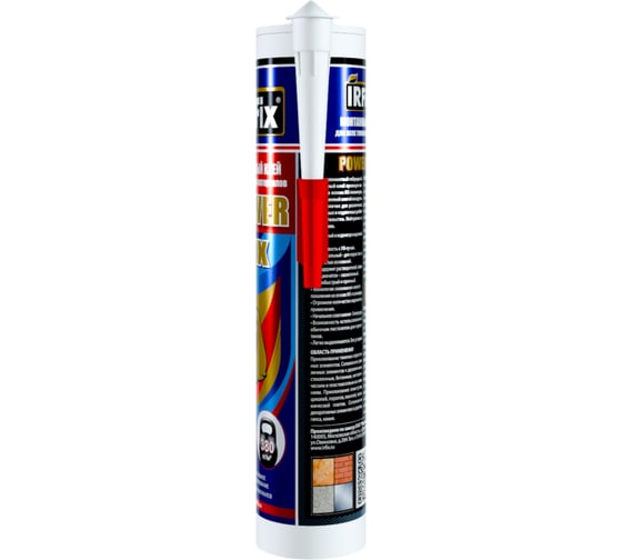Монтажный клей IRFIX POWER FIX MS белый, 290 мл, мс-полимер 20038