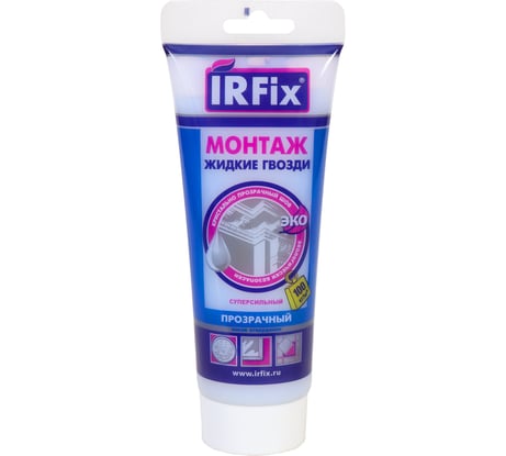 Универсальный клей IRFIX МОНТАЖ прозрачный 250 мл 20009