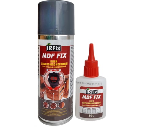 Двухкомпонентный цианакрилатный клей IRFIX MDF FIX 200 мл + 50 гр 20250