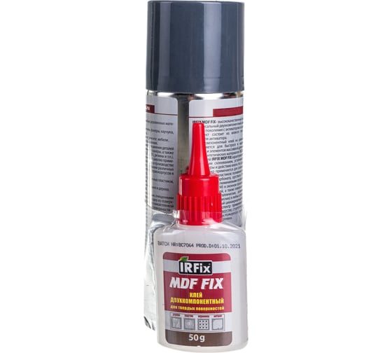 Двухкомпонентный цианакрилатный клей IRFIX MDF FIX 200 мл + 50 гр 20250