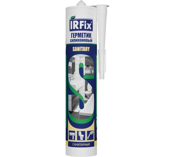 Герметик силиконовый санитарный IRFIX Sanitary белый 310мл 20004