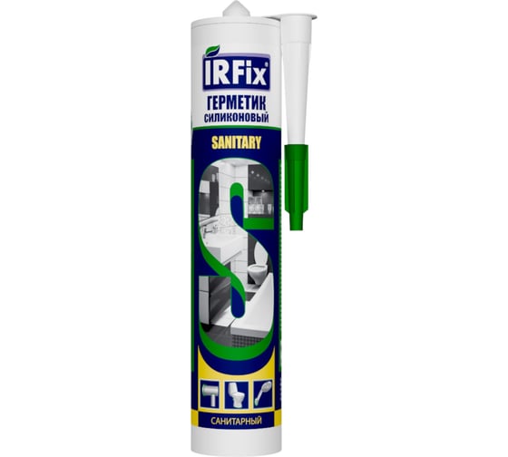 Герметик силиконовый санитарный IRFIX Sanitary белый 310мл 20004