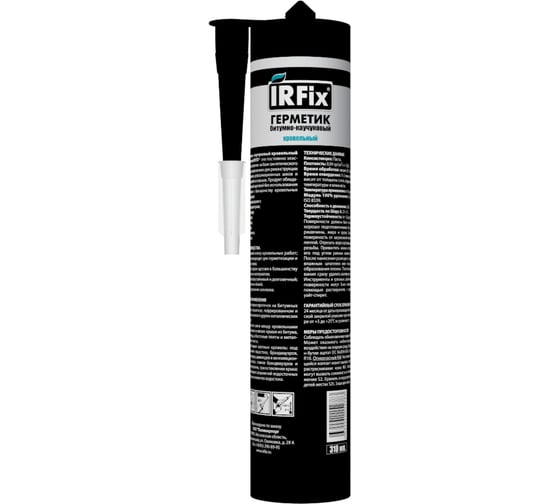 Кровельный герметик IRFIX битумно-каучуковый черный 310 мл 20010