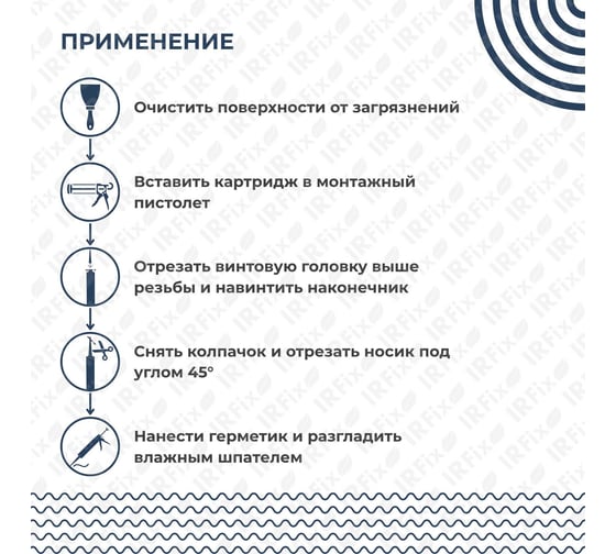 Герметик силиконовый универсальный IRFIX Universal черный 310мл 20034