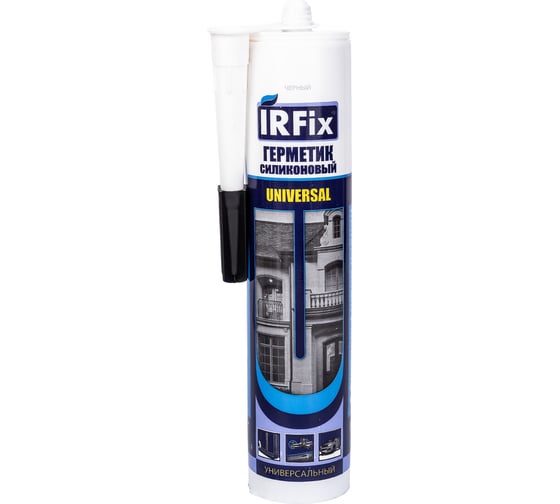 Силиконовый универсальный герметик IRFIX черный, 310 мл 20034