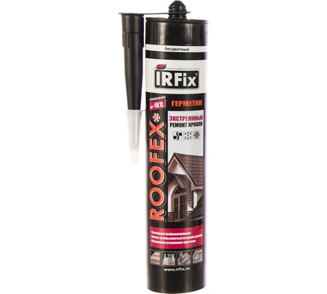 Герметик для экстренного ремонта кровли IRFIX ROOFEX бесцветный 310 мл 20029