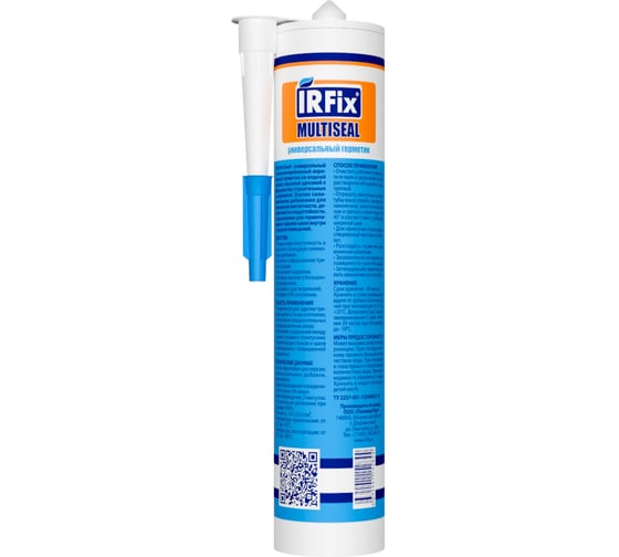 Силиконизированный синтетический герметик универсальный белый IRFIX MULTISEAL 310мл 20016