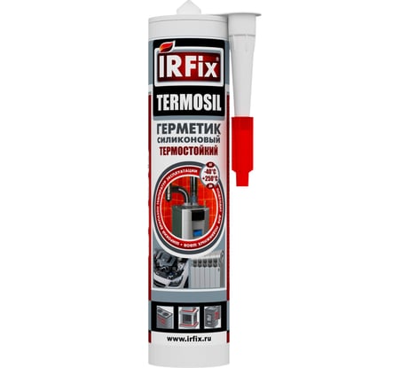 Высокотемпературный силиконовый герметик IRFIX TERMOSIL красный, 310 мл 20019