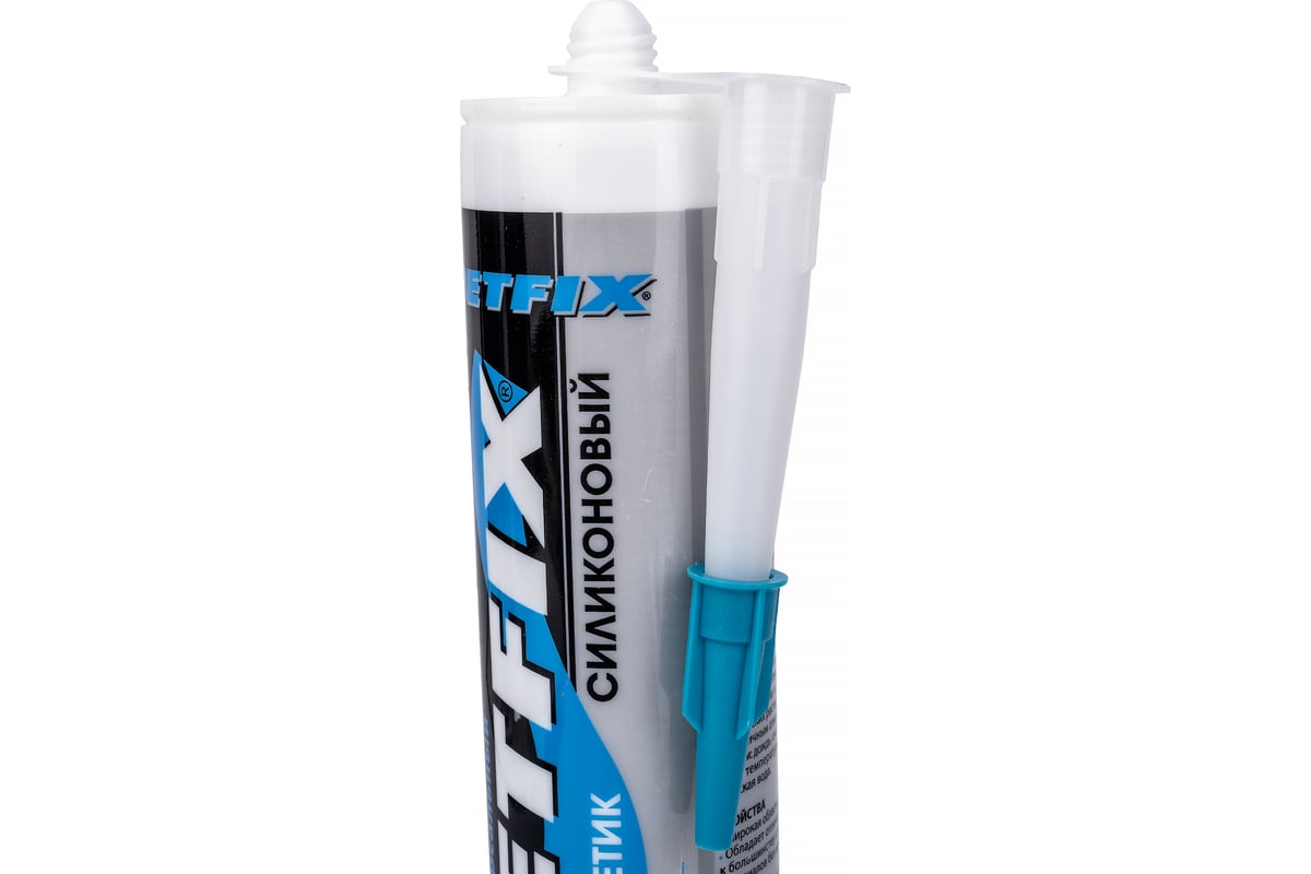 Универсальный силиконовый герметик JETFIX 280 мл прозрачный 21002 ...