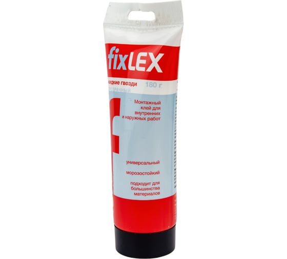 Монтажный клей LEX Fix прозрачный, 180 гр, туба 50028921