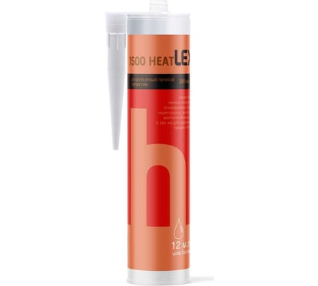Печной герметик LEX HEAT 1500 0.28 л, черный 30860225P